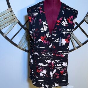 Halogen Floral Sleeveless Blouse